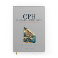 Thumbnail for Copenhagen Airport Kastrup (CPH) design on light gray notebook