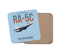 Thumbnail for RA-5C Vigilante design on light blue 1 piece coaster