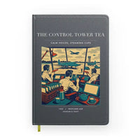 Thumbnail for VINTAGE G4375 - The Control Tower Tea - Designed Notebooks design on gray
