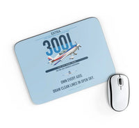 Thumbnail for Extra 300L design on light blue rectangle mouse pad