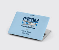 Thumbnail for Cessna 150M design on light blue MacBook case
