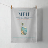 Thumbnail for Godofredo P. Ramos Airport Boracay Caticlan (MPH) design on light gray towel