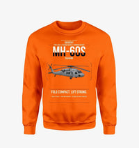 Thumbnail for Sikorsky MH-60S Seahawk design on orange sweatshirt