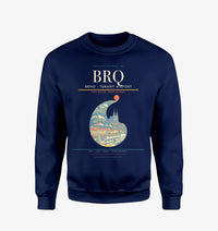 Thumbnail for Brno - Turany Airport BRQ Sweatshirt - Navy Blue