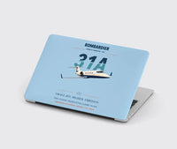 Thumbnail for Bombardier Learjet 31A design on light blue MacBook case
