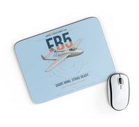 Thumbnail for de Havilland Vampire FB5 design on light blue rectangle mouse pad