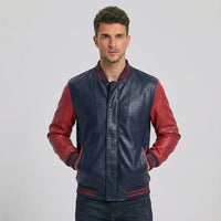 Thumbnail for Super Quality Stylish Leather Bomber Jacket - view 5