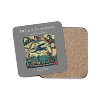 Thumbnail for The Stunt School - Designed Coasters design on gray 1-piece