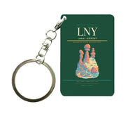 Thumbnail for Lanai Airport (LNY) design on dark green key chain