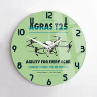 Thumbnail for DJI Agras T25 design on light green no frame wall clock