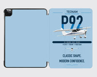 Thumbnail for Tecnam P92 Echo MkII design on light blue ipad tablet case