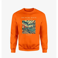 Thumbnail for VINTAGE G4072 - The Pearl Route - Designed Sweatshirts design on orange