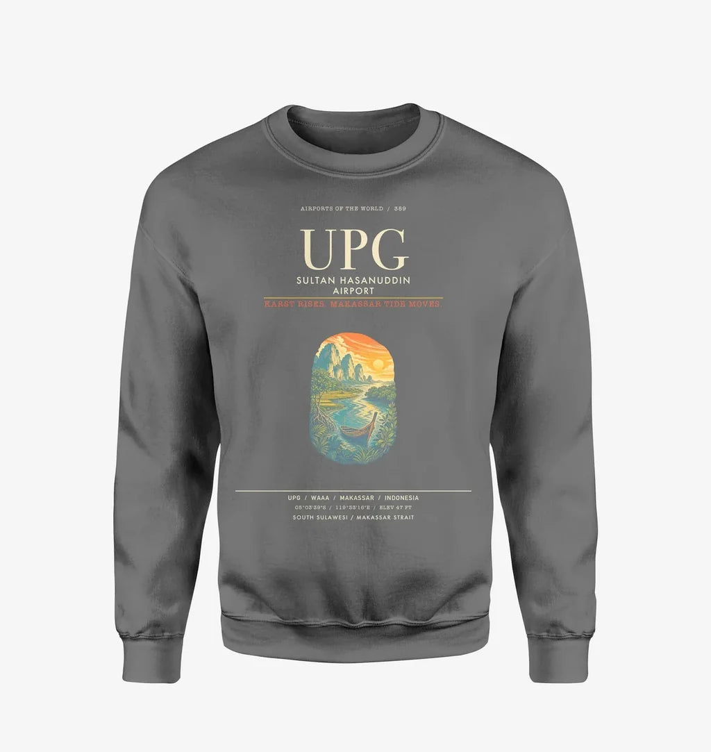 Sultan Hasanuddin Airport UPG Sweatshirt - Gray
