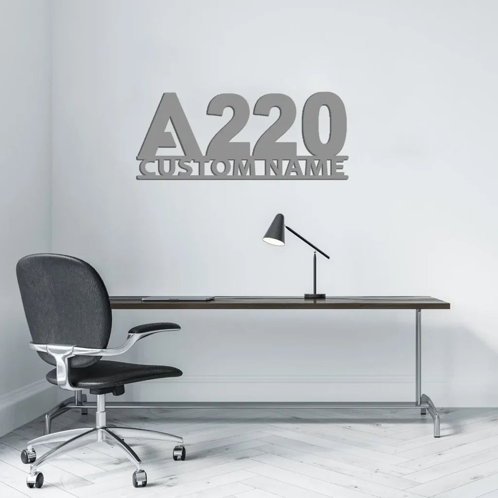 Customisable Airbus A220 Metal Sign - view 5
