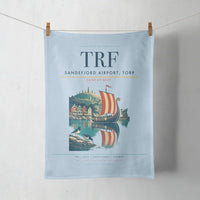 Thumbnail for Sandefjord Airport, Torp (TRF) design on light blue towel