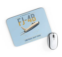 Thumbnail for FJ-4B Fury design on light blue rectangle mouse pad