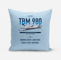 Thumbnail for Daher TBM 980 design on light blue pillow