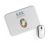 Thumbnail for Kraków John Paul II International Airport (KRK) design on light gray rectangle mouse pad