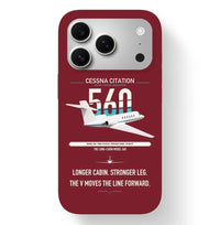 Thumbnail for Cessna Citation 560 - Citation V design on dark red magsafe iphone case, for iPhone 17 Pro