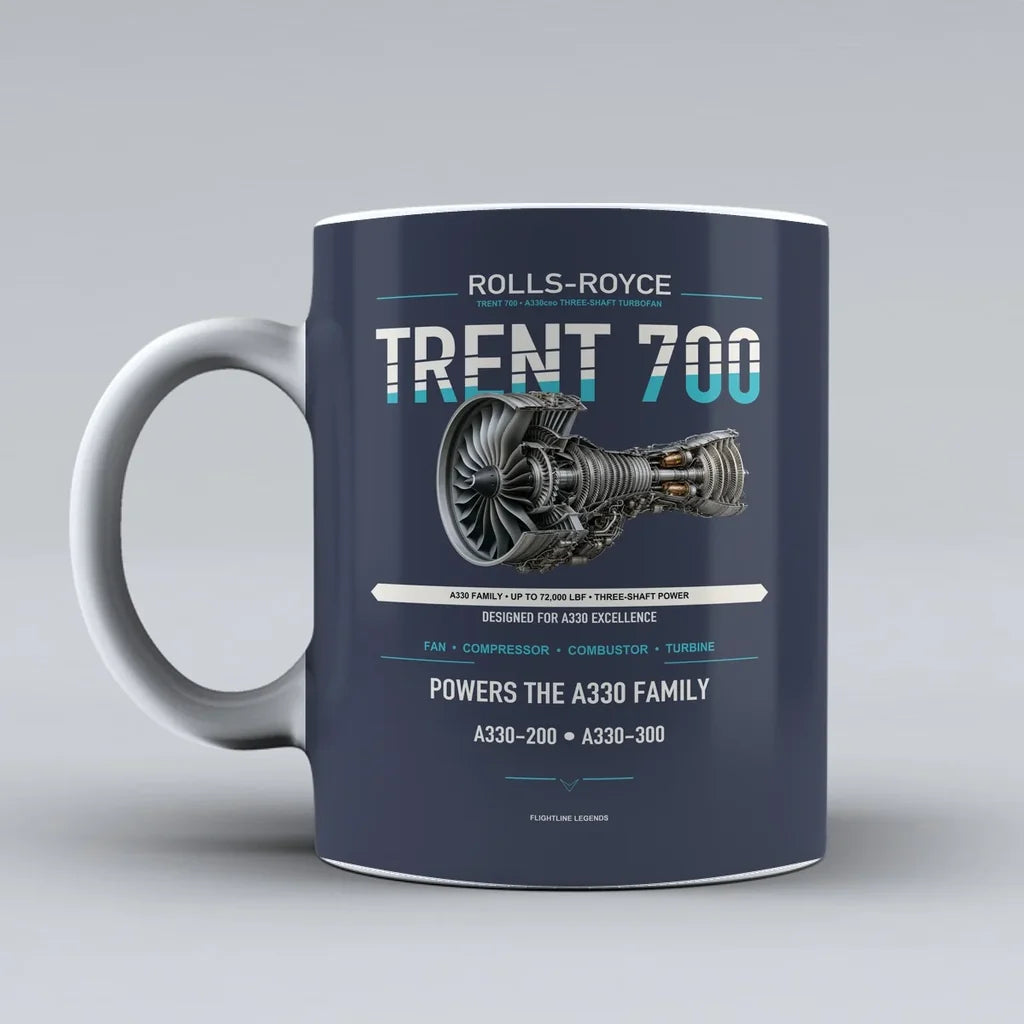 700 Mug design on dark blue trent