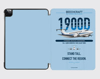 Thumbnail for Beechcraft 1900D design on light blue ipad tablet case