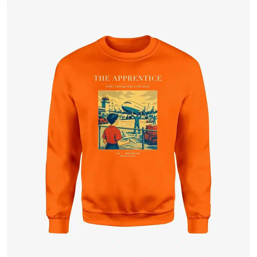 VINTAGE G4108 - The Apprentice - Designed Sweatshirts design on orange