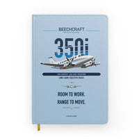 Thumbnail for Beechcraft King Air 350i design on light blue notebook