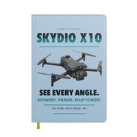 Thumbnail for Skydio X10 design on light blue notebook
