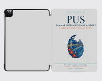 Thumbnail for Gimhae International Airport Busan (PUS) design on light gray ipad tablet case