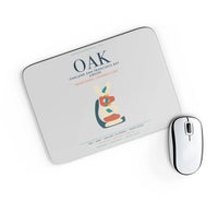 Thumbnail for Oakland San Francisco Bay Airport (OAK) design on light gray rectangle mouse pad