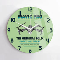 Thumbnail for DJI Mavic Pro design on light green no frame wall clock