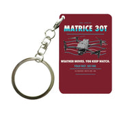 Thumbnail for DJI Matrice 30T Key Chain design on dark red key chain