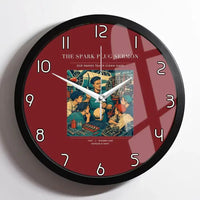 Thumbnail for VINTAGE G4264 - The Spark Plug Sermon - Designed Wall Clocks design on darkred framed