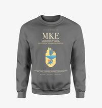 Thumbnail for Milwaukee Mitchell International Airport MKE Sweatshirt - Gray