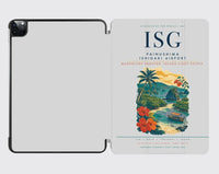 Thumbnail for Painushima Ishigaki Airport (ISG) design on light gray ipad tablet case