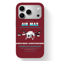 Thumbnail for Percepto Air Max Case design on dark red iphone case