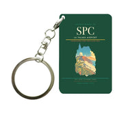 Thumbnail for La Palma Airport (SPC) design on dark green key chain