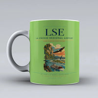 Thumbnail for La Crosse Regional Airport (LSE) airport code design on light green ceramic mug