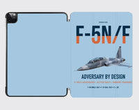 Thumbnail for F-5N F Adversary design on light blue ipad tablet case