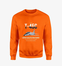 Thumbnail for T-45C Goshawk design on orange sweatshirt