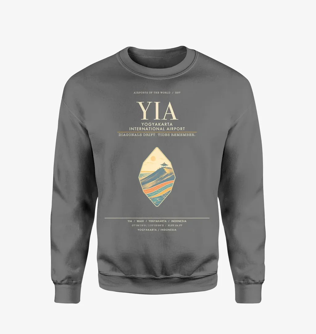 Yogyakarta International Airport YIA Sweatshirt - Gray