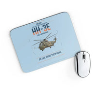 Thumbnail for Sikorsky HH-3E Jolly Green Giant design on light blue rectangle mouse pad