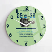 Thumbnail for GEnx-2B design on light green no frame wall clock