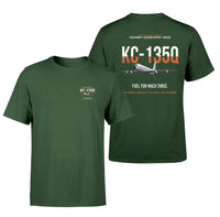Thumbnail for KC-135Q Blackbird Tanker design on dark green double-side t-shirt, double-side print