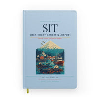 Thumbnail for Sitka Rocky Gutierrez Airport (SIT) design on light blue notebook