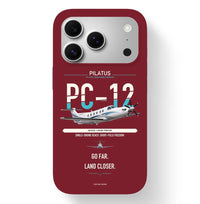 Thumbnail for PC-12 PRO Case design on dark red iphone case