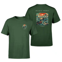 Thumbnail for VINTAGE G4076 - The Arctic Amphibian - Double-Side T-Shirt design on darkgreen double side t shirt