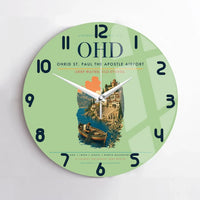 Thumbnail for Ohrid St. Paul the Apostle Airport (OHD) design on light green no frame wall clock