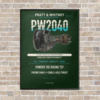 Thumbnail for PW2040 vertical canvas print - framed - dark green background