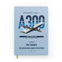 Thumbnail for Airbus A300B4 design on light blue notebook